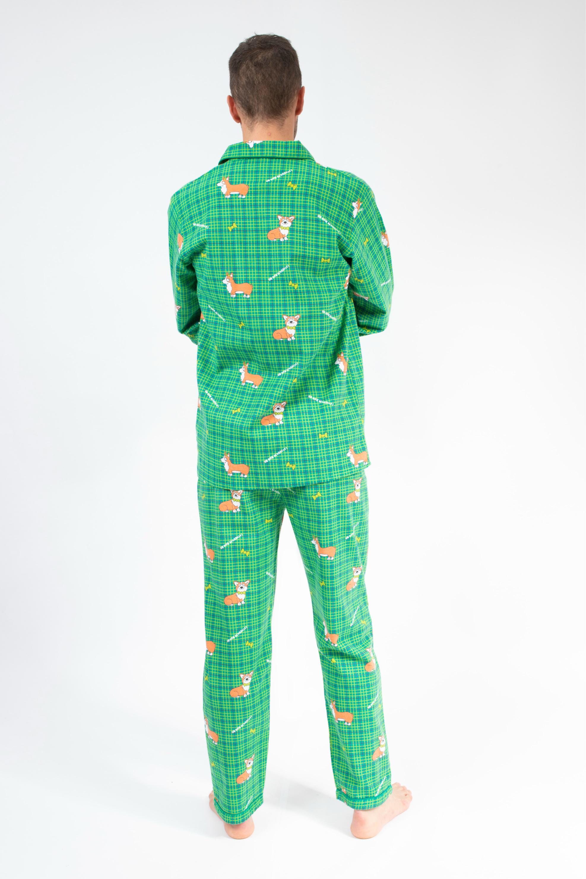 Pyjama en Flanelle Homme Vert