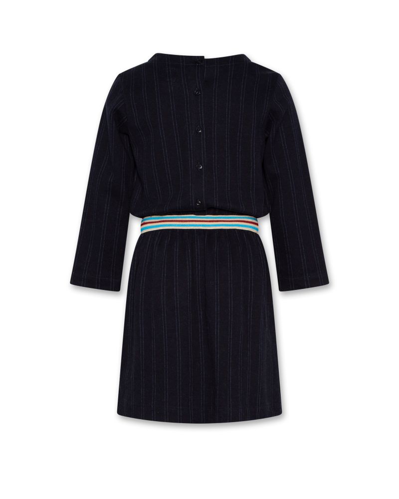 Girls - Dresses - Freya Stripe Dress - Navy