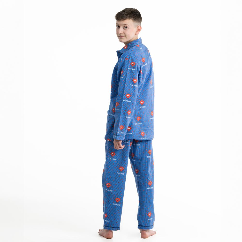 Pyjama Long - Kid Mixte - Bleu À Ligne