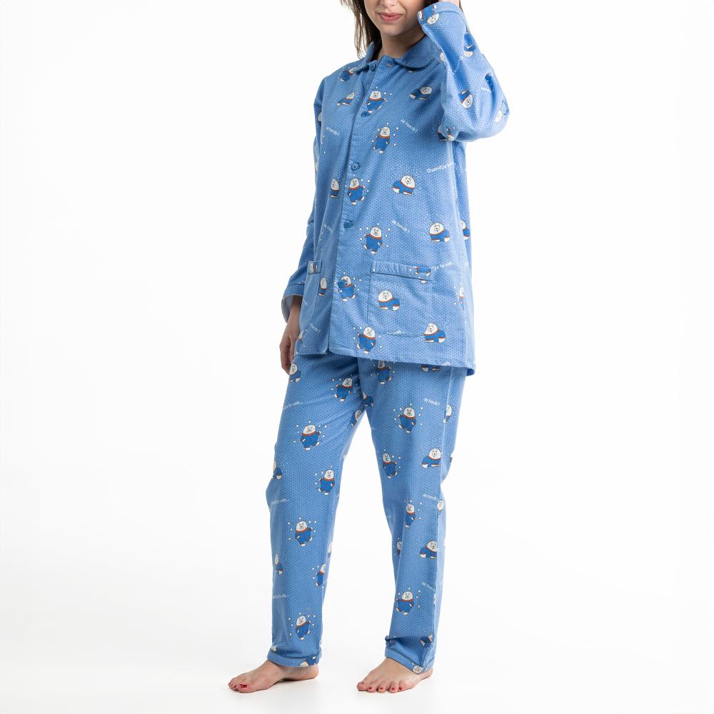 Pyjama Long - Femme - Vista Blue