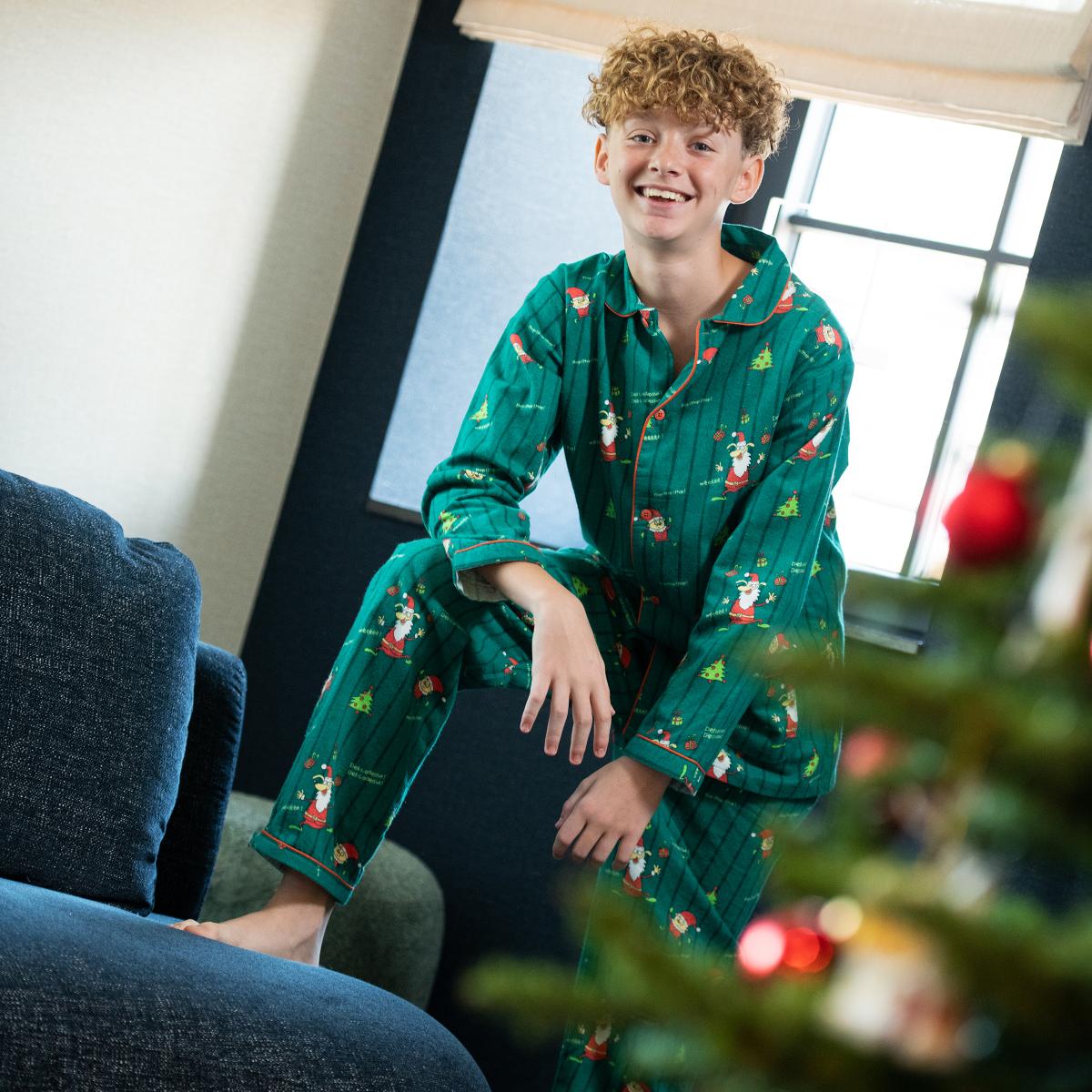 Pyjama Long - Kid Mixte - Vert Sapin