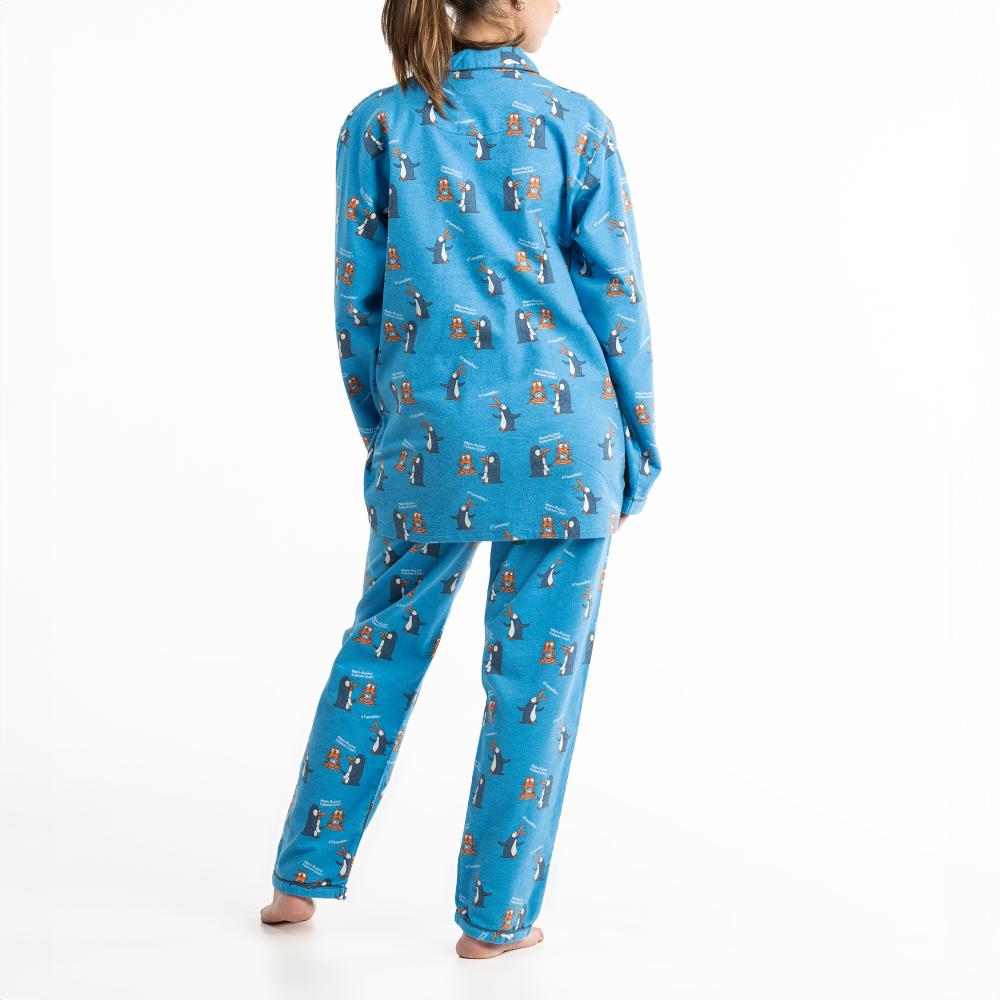 Pyjama Long - Femme - Bleu