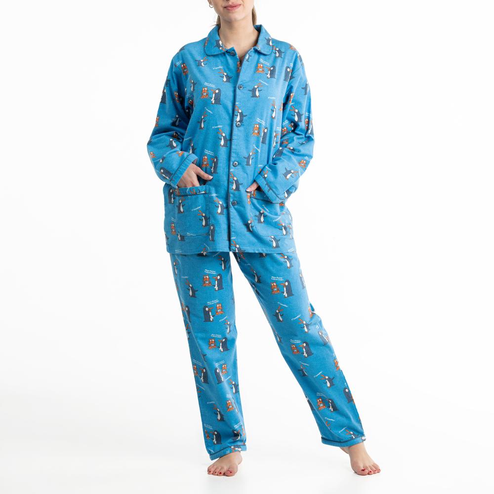 Pyjama Long - Femme - Bleu