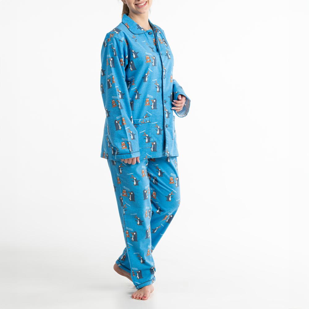 Pyjama Long - Femme - Bleu