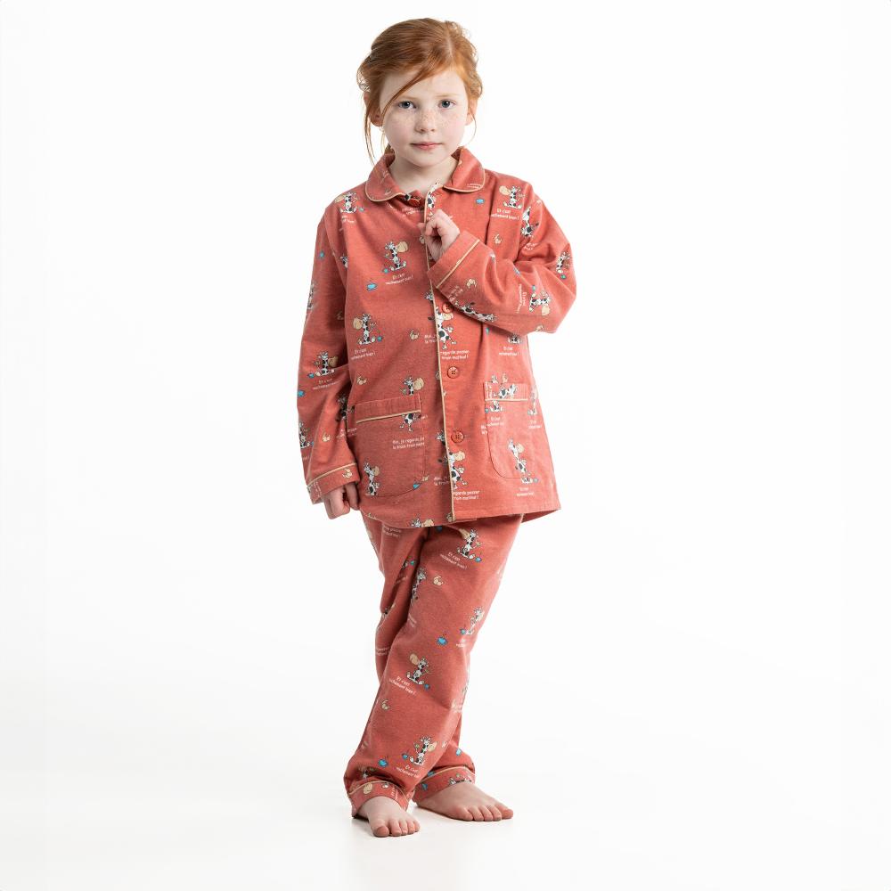 Pyjama Long - Kid Mixte - Terracotta