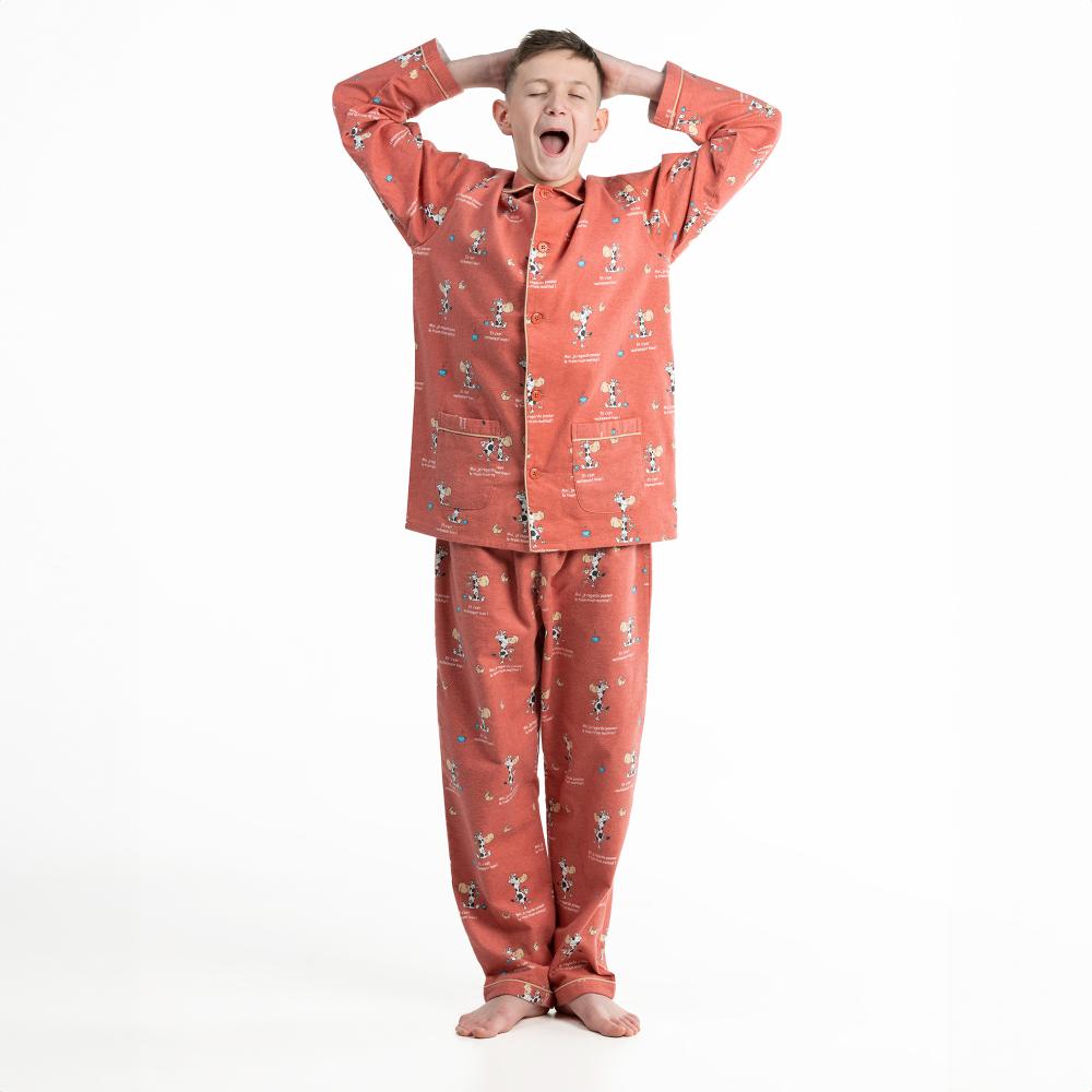 Pyjama Long - Kid Mixte - Terracotta