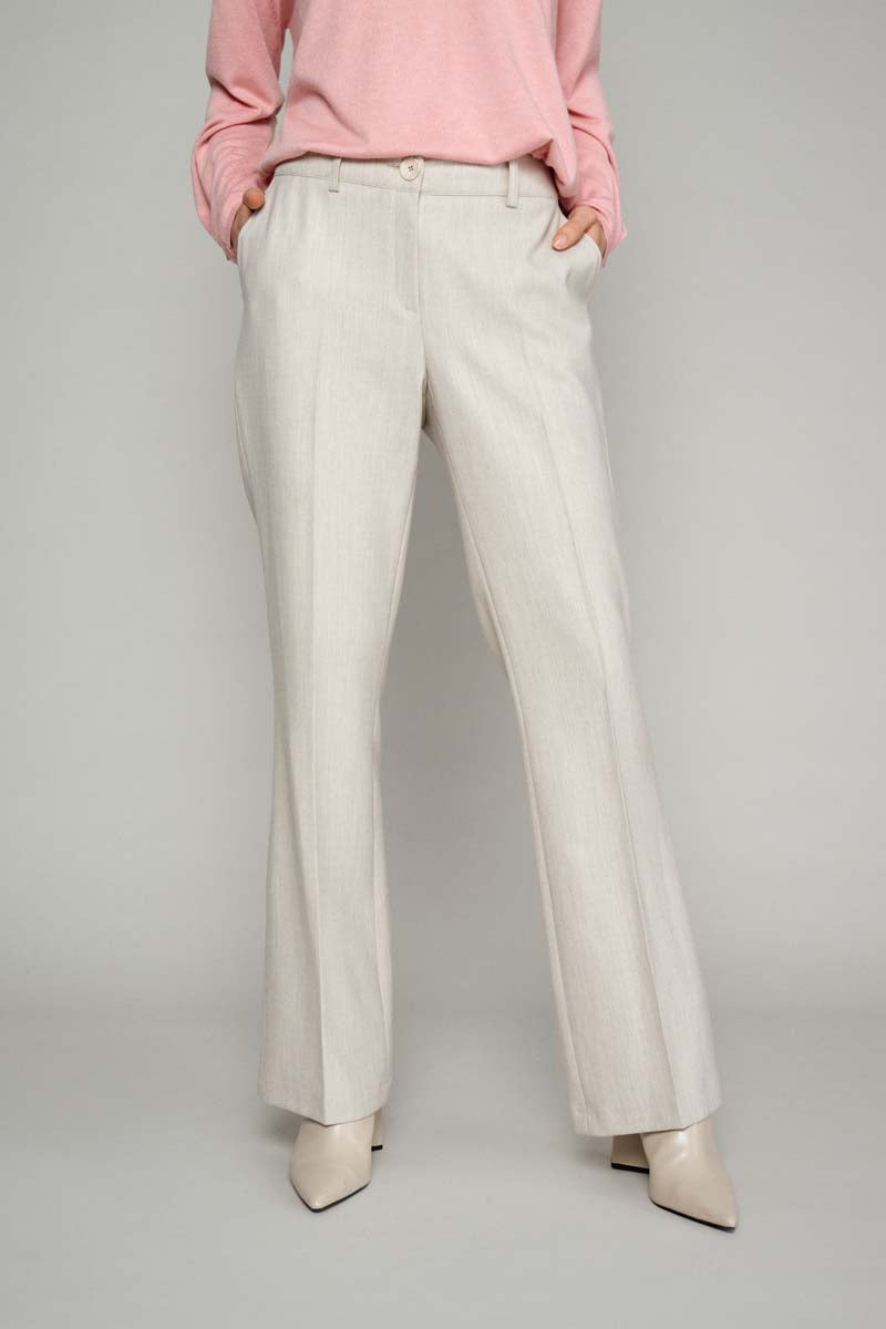 Pantalon Gris Confortable - Beige