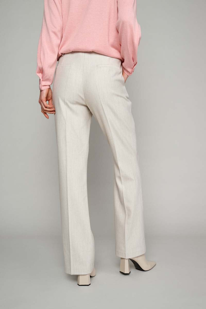 Pantalon Gris Confortable - Beige