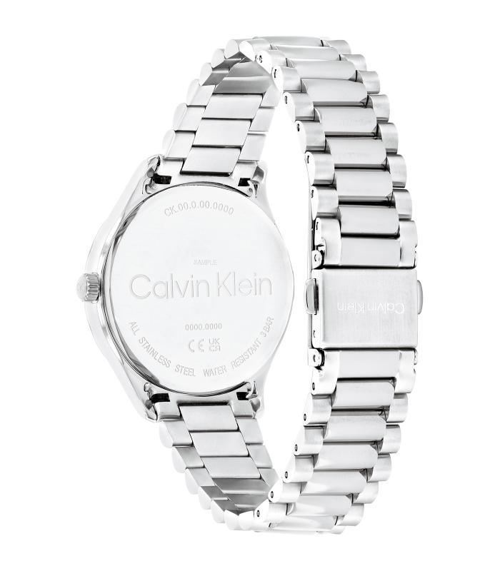 Calvin Klein - Iconic - Femme - Bracelet Argenté -  Cadran Acier - Boitier Argenté - 35 Mm - 3 Atm