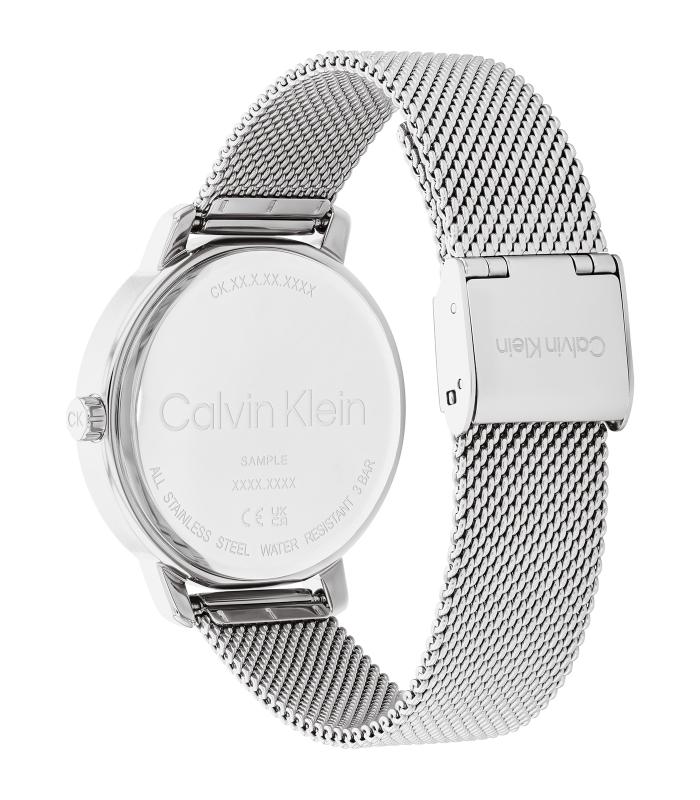 Calvin Klein - Timeless - Femme -  Bracelet Argenté -  Cadran Gris - Boitier Argenté