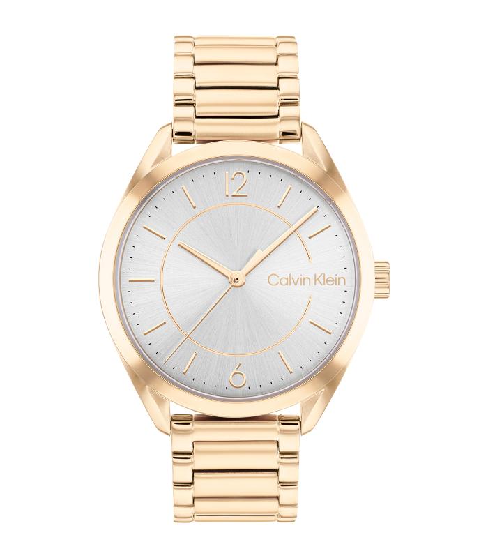 Calvin Klein - Timeless - Femme -  Bracelet Carnation Gold -  Cadran Gris - Boitier Carnation Gold