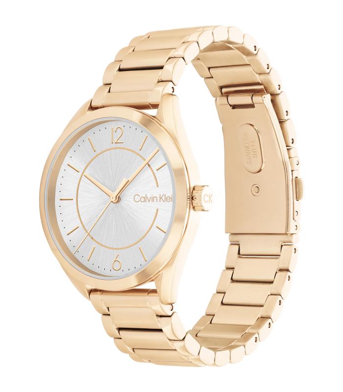 Calvin Klein - Timeless - Femme -  Bracelet Carnation Gold -  Cadran Gris - Boitier Carnation Gold