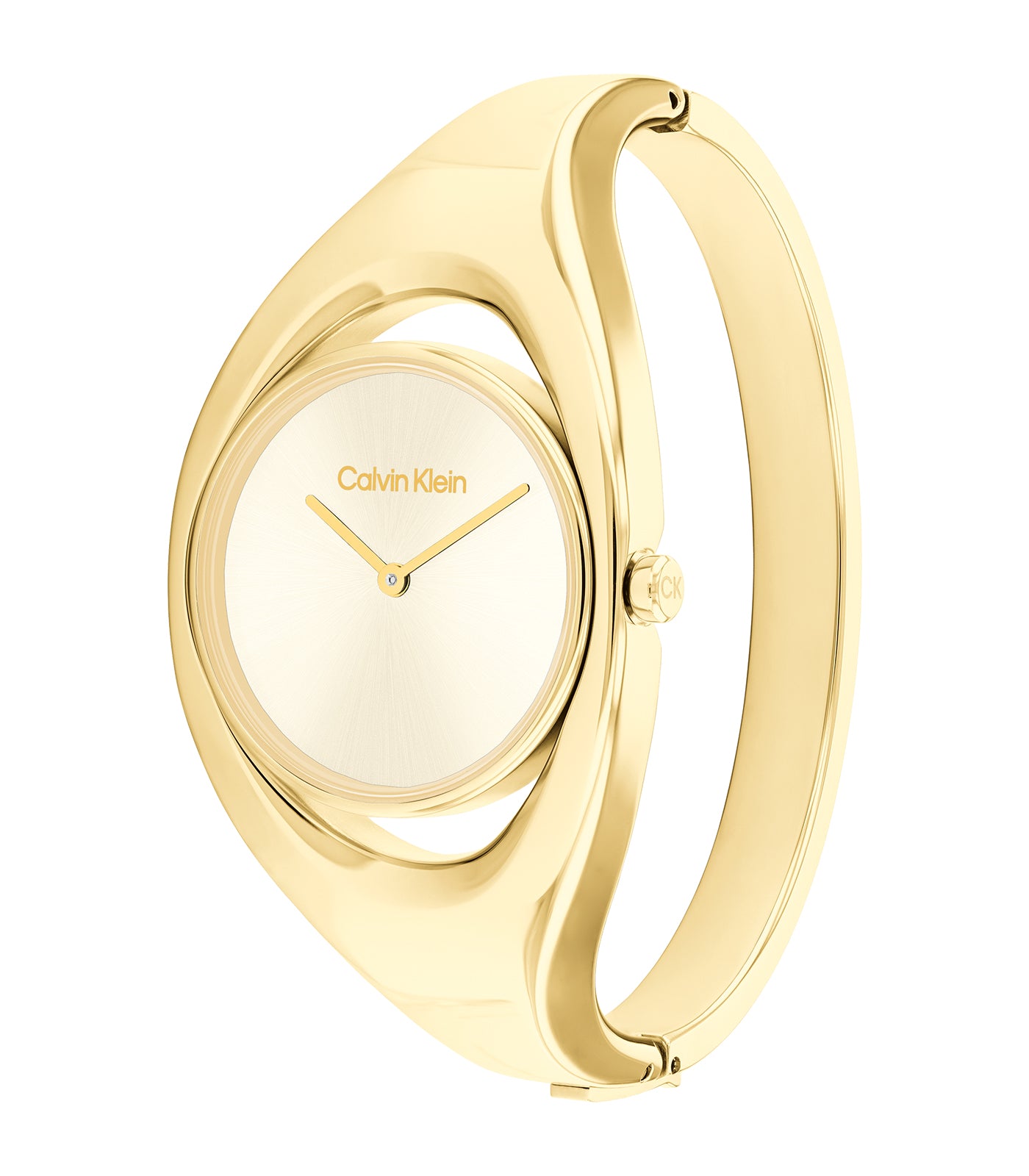 Calvin Klein - Sculptural - Femme - Bracelet Or Jaune-Boitier Or Jaune-Cadran Doré