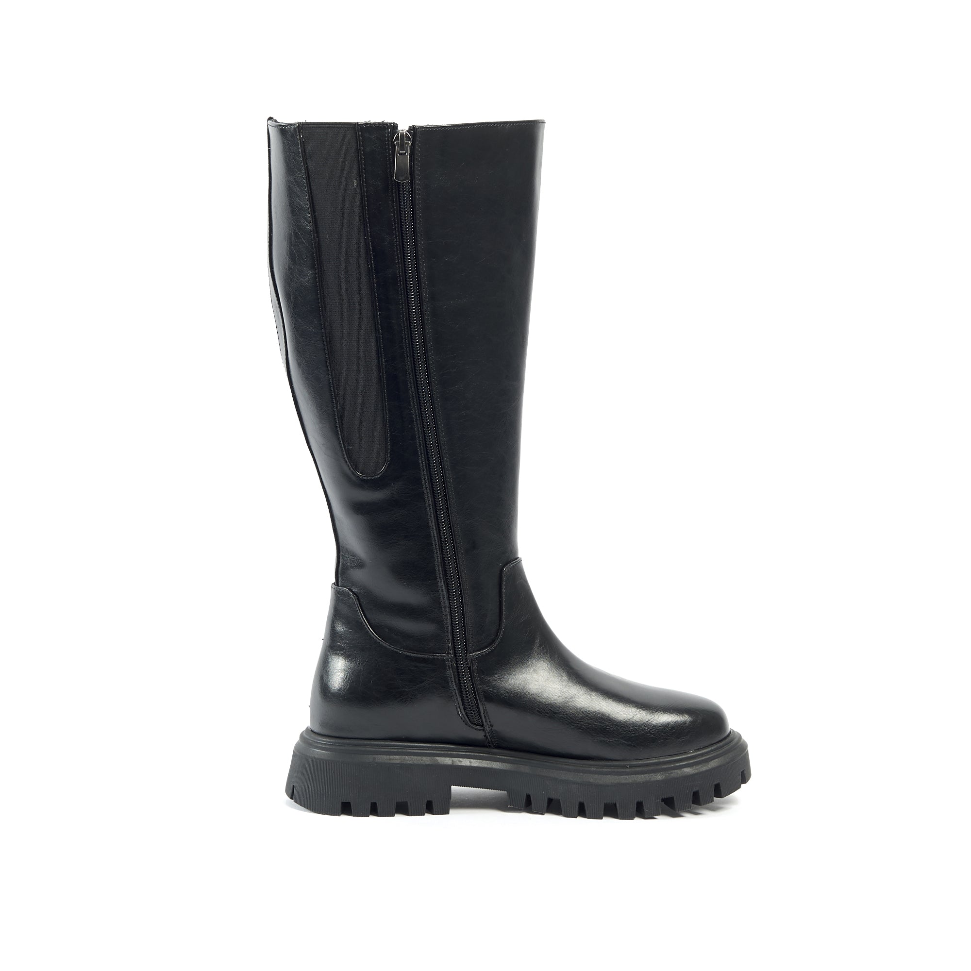 Bottes 2XL pour mollets larges - Modele Virginie - Black