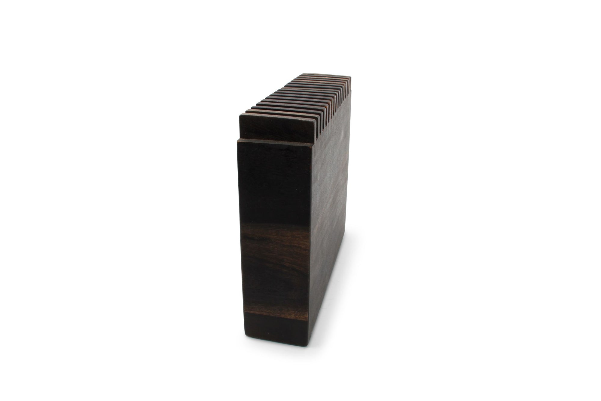 S&P - Bloc Couteaux 31xh26,5cm Bois Noir Rural