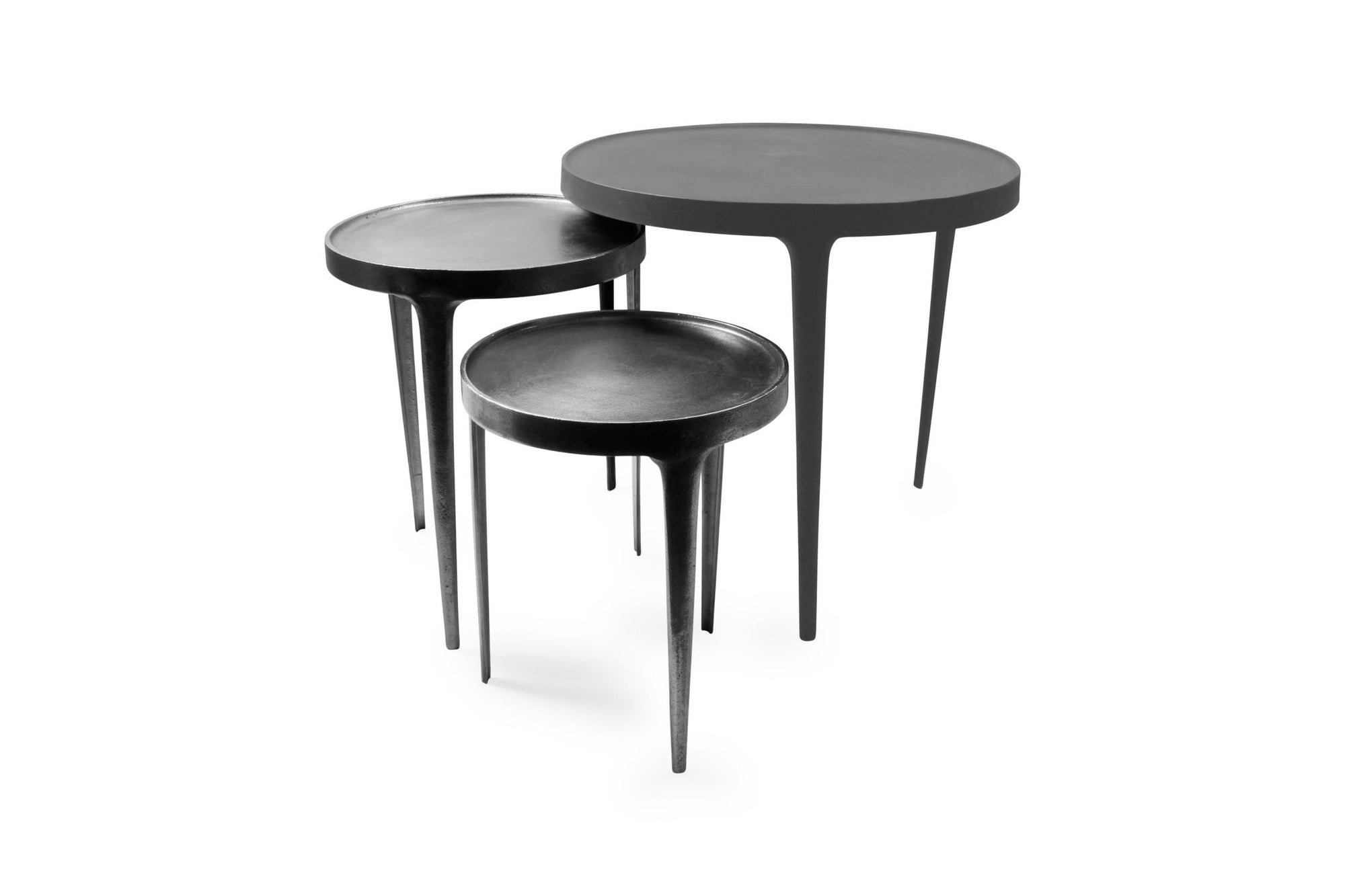 S&P - Table gigogne 3 pièces argent Duro