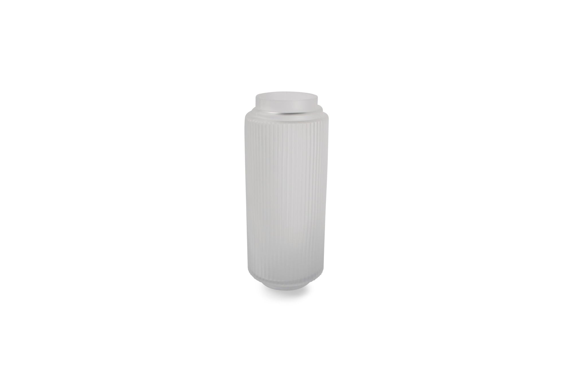 S&P - Vase 12xh29cm Matte White Ribble