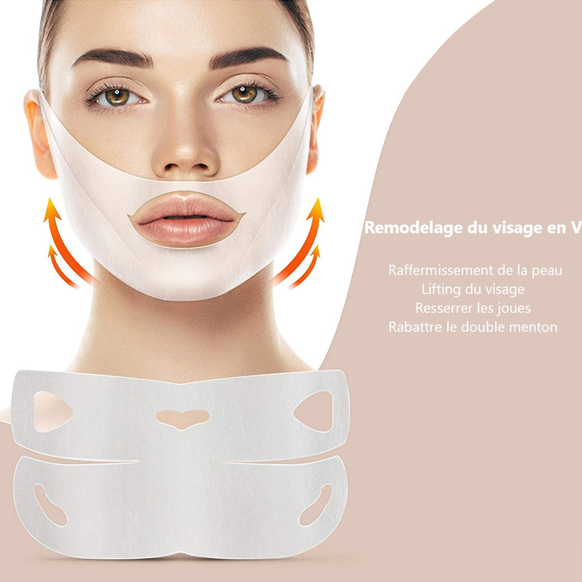 Masque Lifting Visage Collagene - Transparent