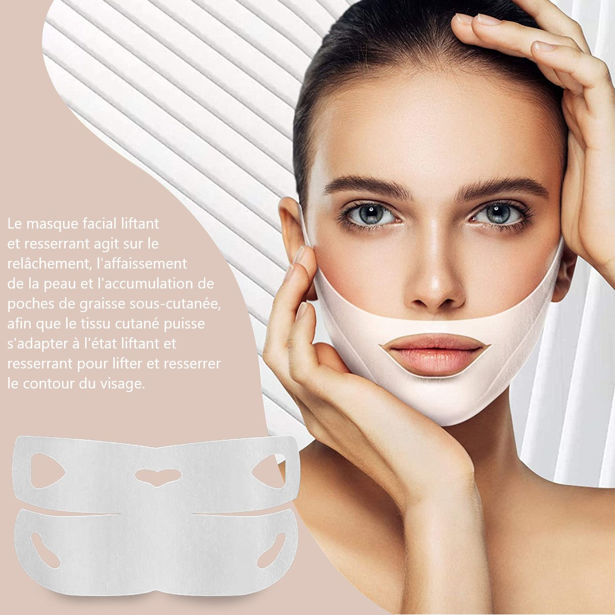 Masque Lifting Visage Collagene - Transparent