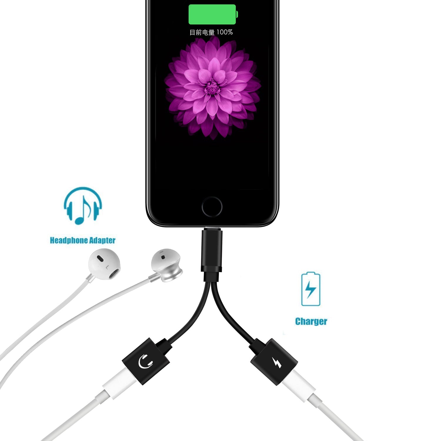 Adaptateur Pour Ios 11 Et + - Noir