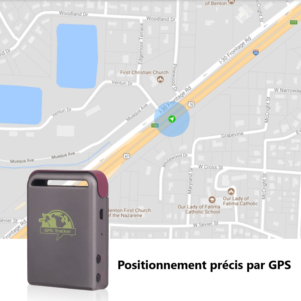 Traqueur Gps A Carte Sim - Gris