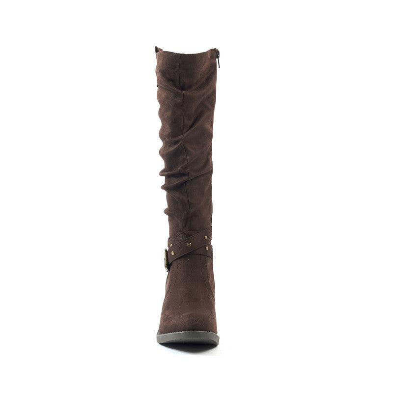 Bottes Mollets Larges XL - Modèle Angélique - Dark Brown