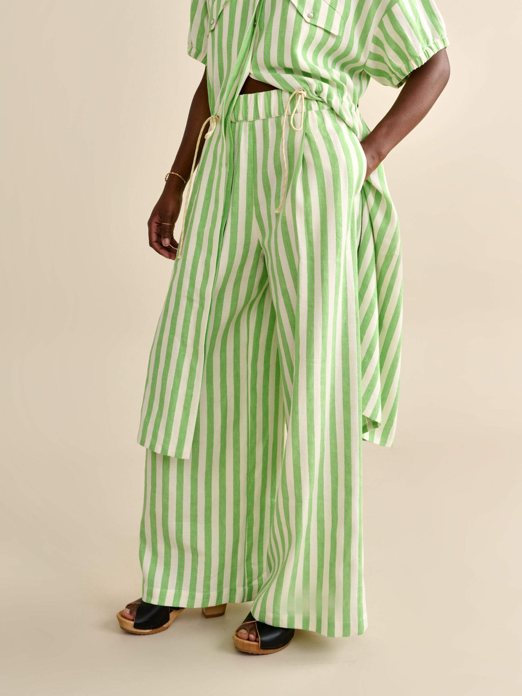 Pant - Vezza S0975 - Stripe B - W