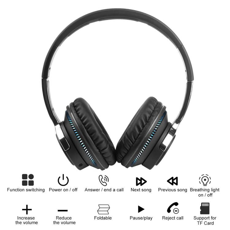 Casque Audio Bluetooth - Noir