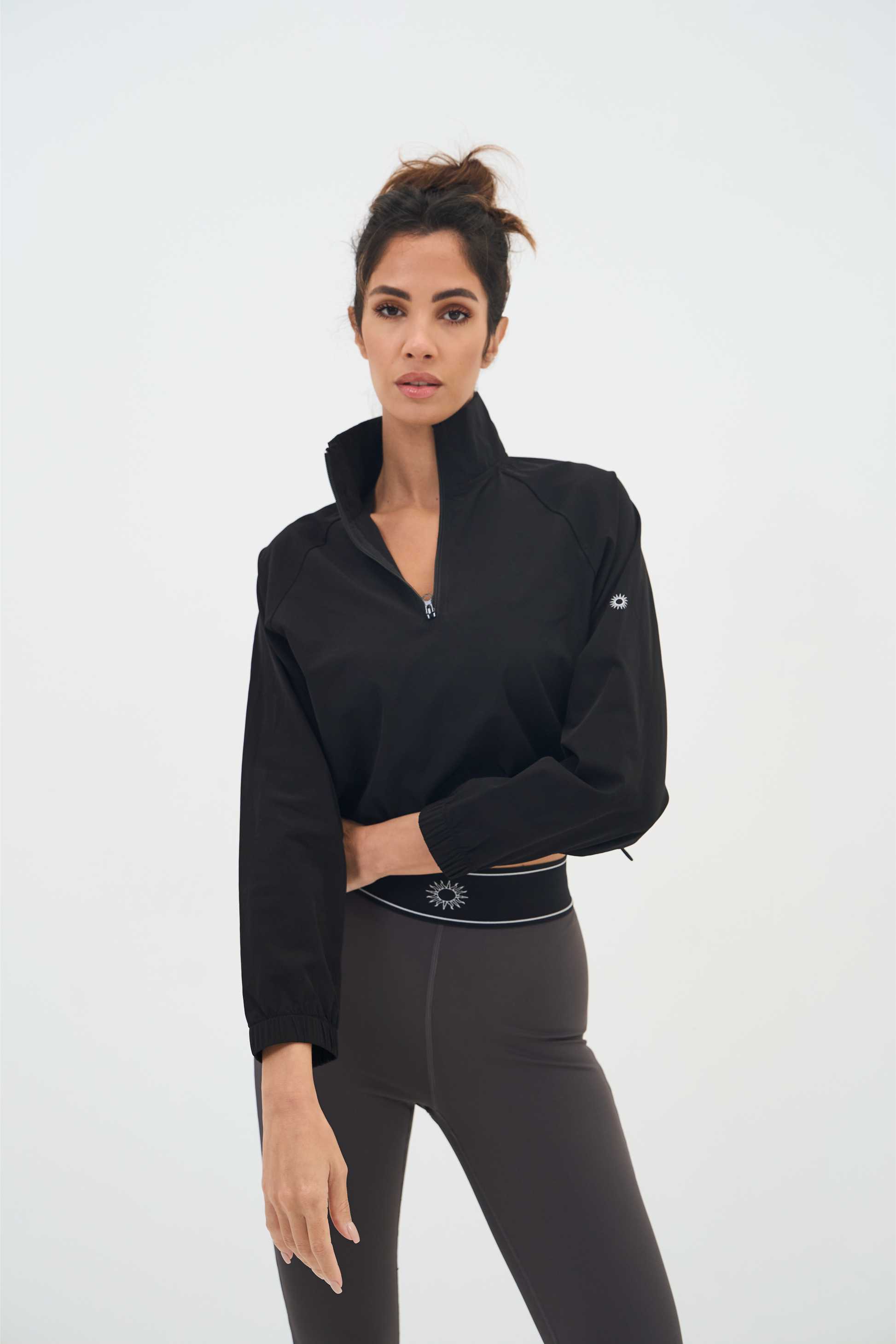 Veste Crop Training - Noir 