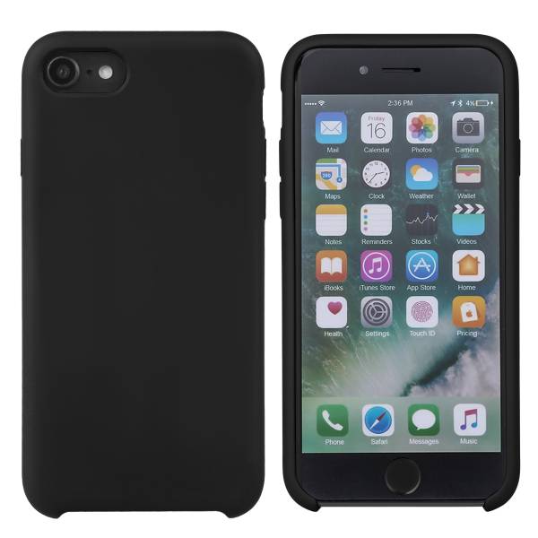 Coque Pour Iphone 7/8 Rigide En Silicone - Noir