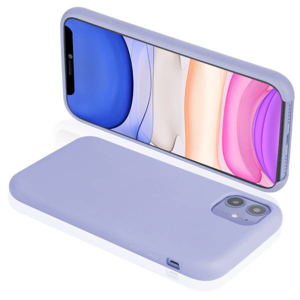 Coque Pour Iphone 11 Rigide En Silicone - Violet