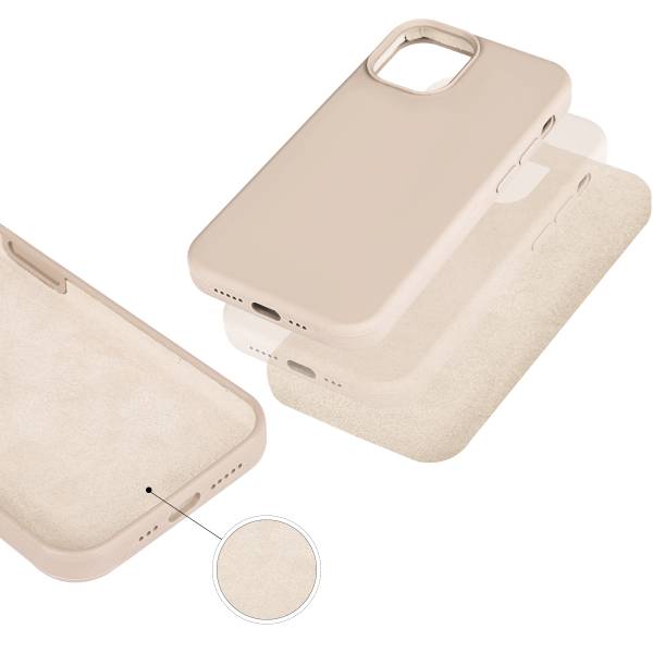 Coque Pour Iphone 12 Pro Rigide En Silicone - Or