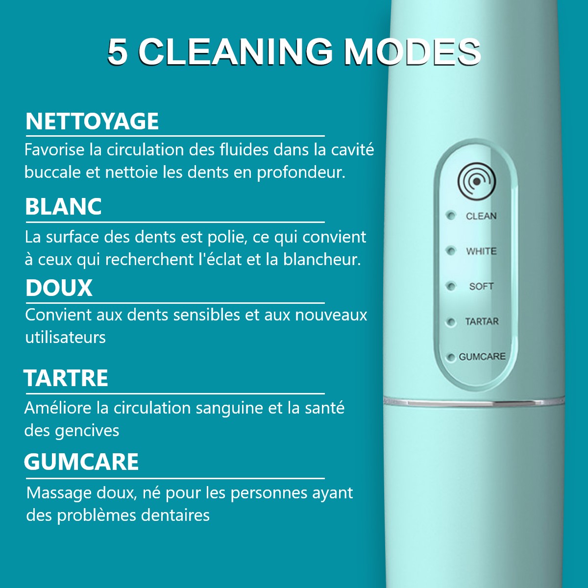 Brosse A Dents Detartreur Electrique - Vert