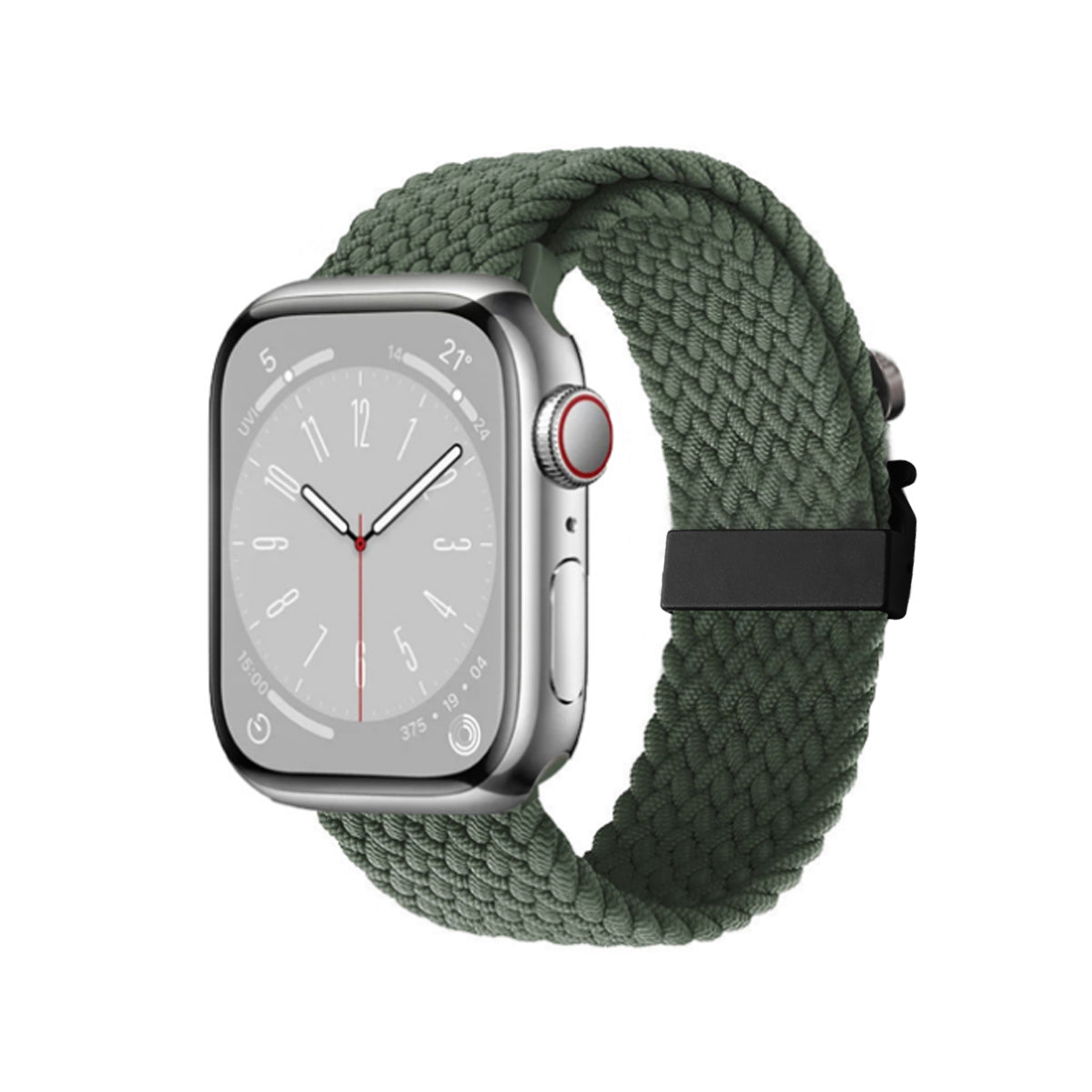 Bracelet Compatible Apple Watch 42/44/45/49 Mm - Vert Fonce