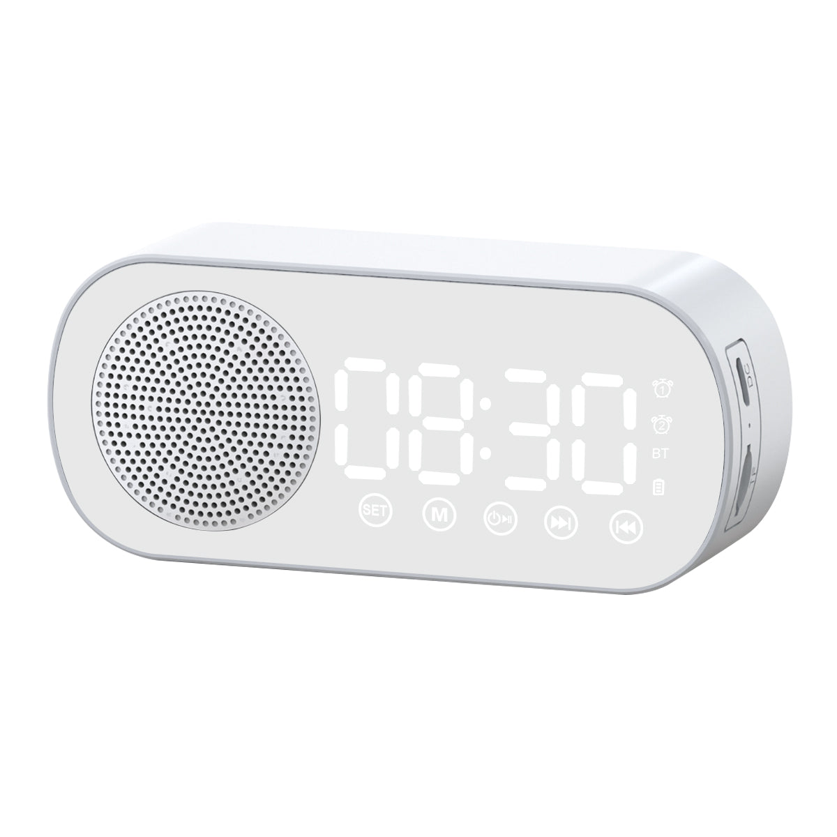 Enceinte Reveil Bluetooth - Blanc