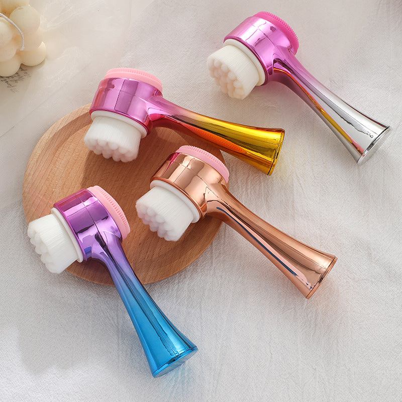 Brosse Double Face Nettoyante - Rose Gold