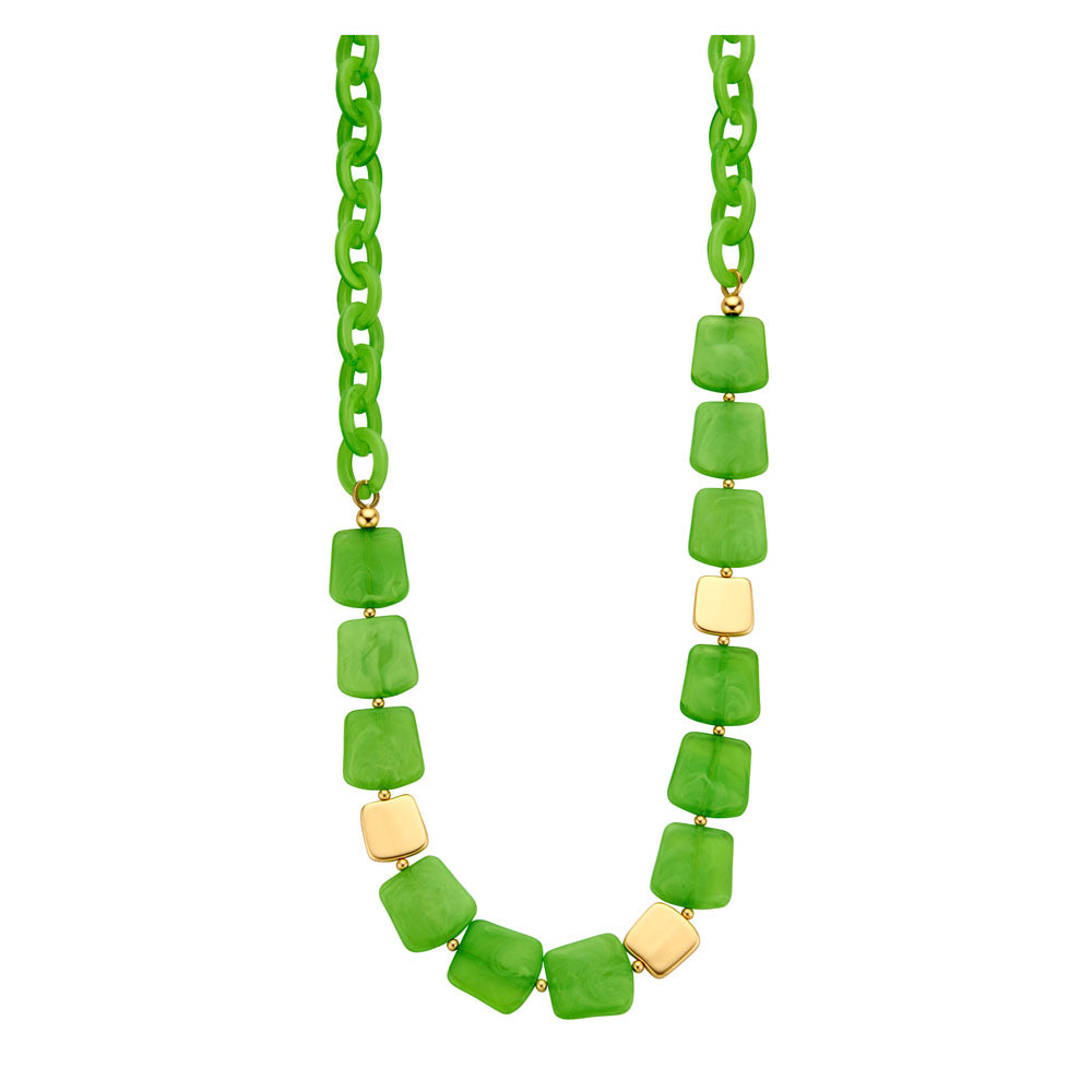 Collier - Kampenlang - Groen