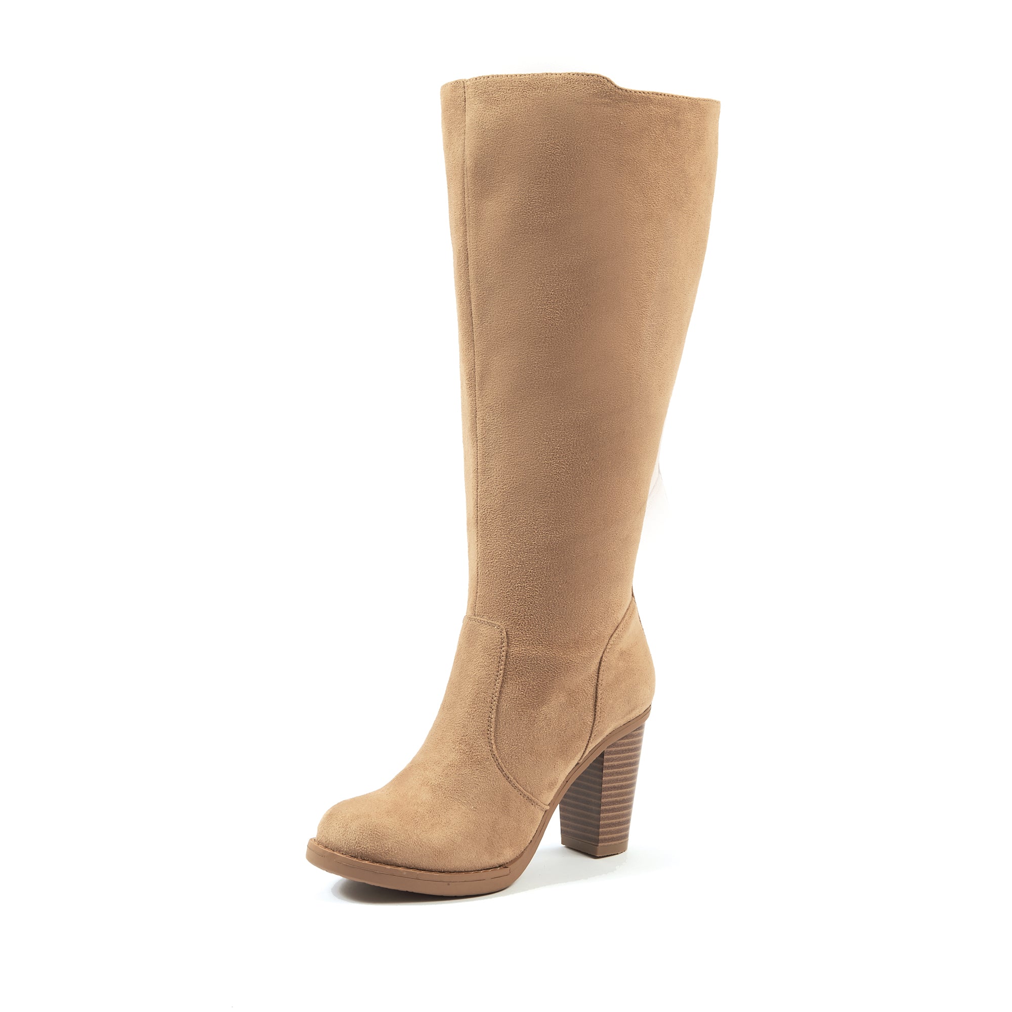 Bottes XL pour mollets larges - Modele Kamilla - Beige