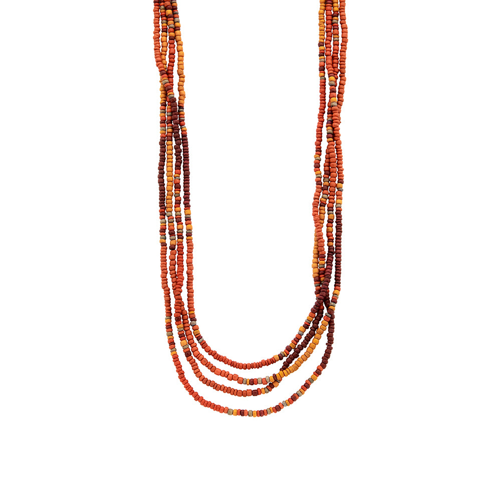 Collier - Nota - Multi Oranje