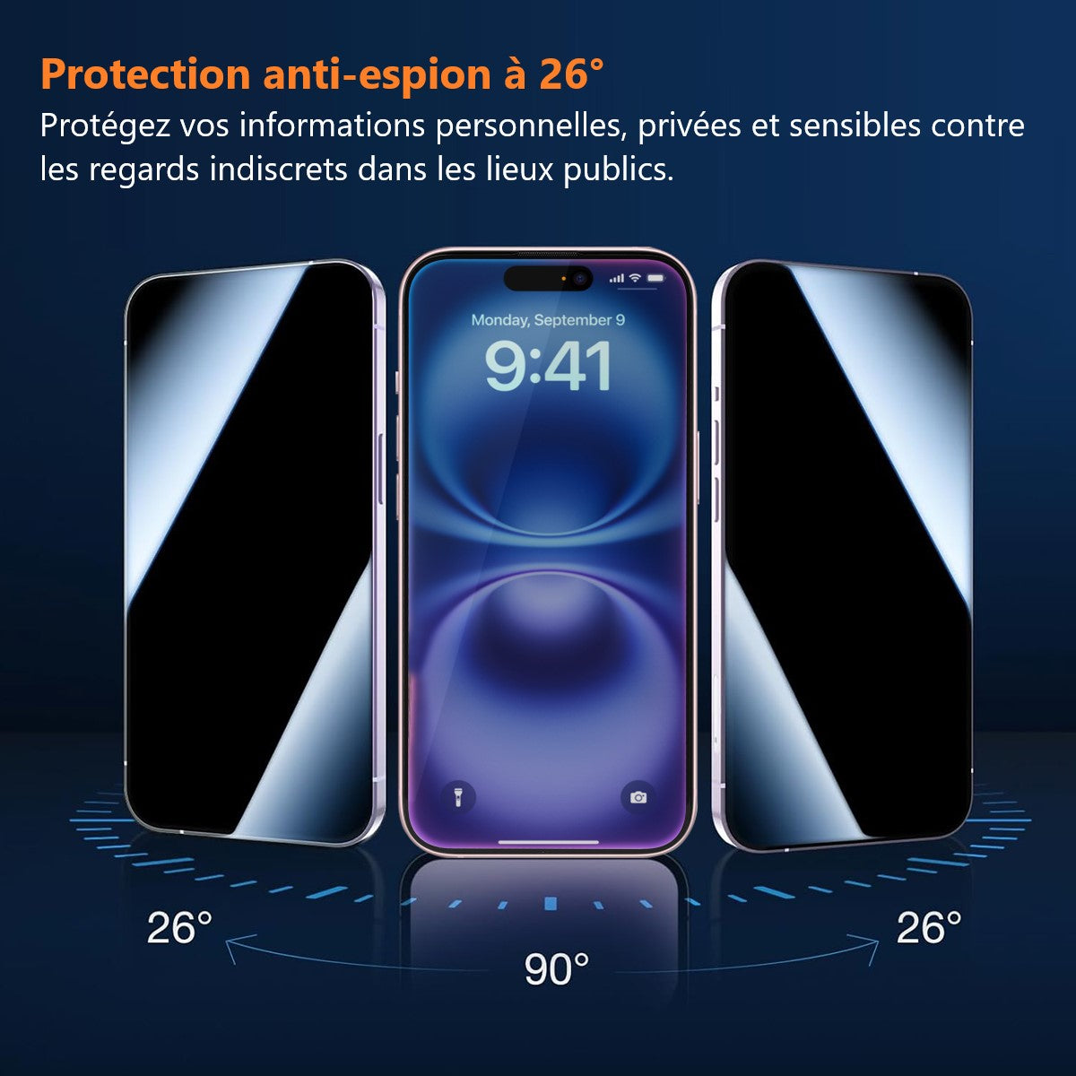 Film De Protection En Verre Trempé Platyne Pour Iphone 15Pro - Anti-Poussière, Sans Bulles Et Haute Résistance - Noir