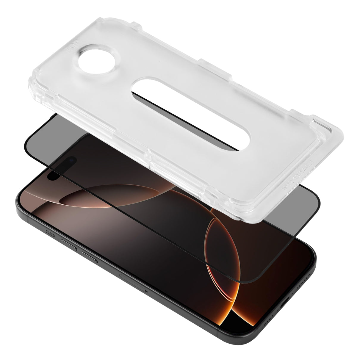 Film De Protection En Verre Trempé Platyne Pour Iphone 16Pro Max - Anti-Poussière, Sans Bulles Et Haute Résistance - Noir