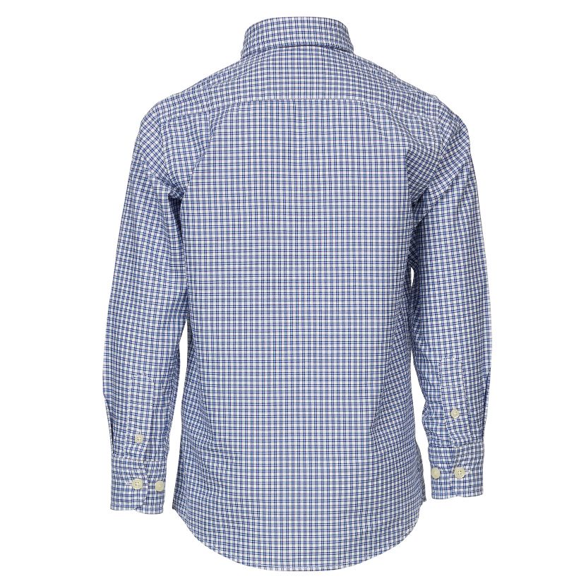 Garçon Chemise Wallstreet Sur Mesure En Bleu