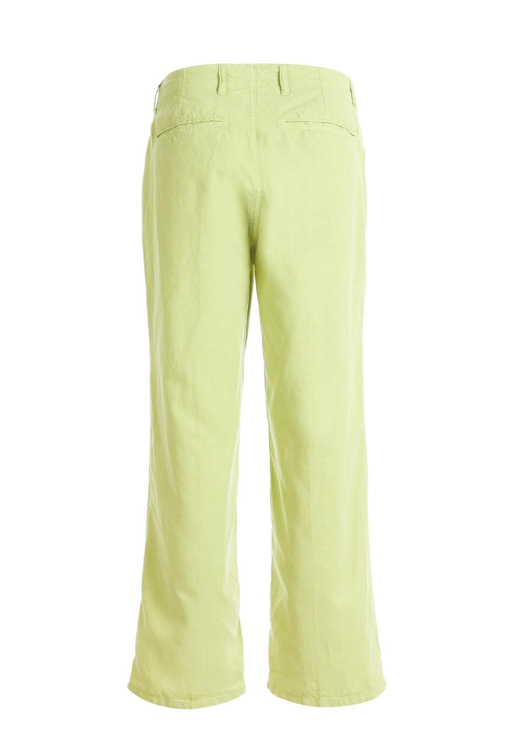 Wide pleated pants in Green