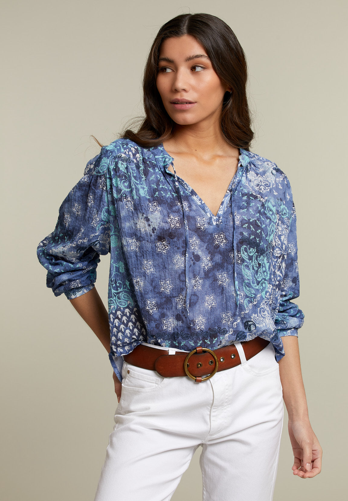 Blue Loose Strings Shirt - Blue