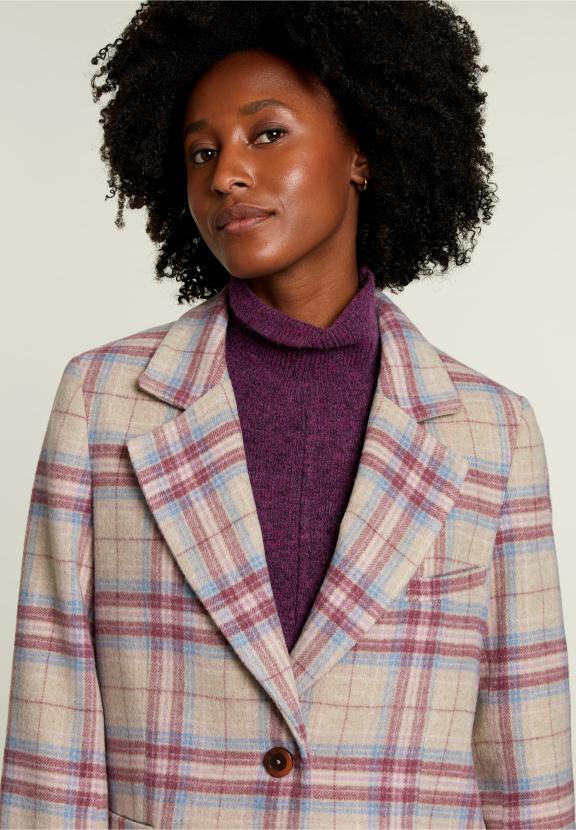 Blazer ajusté multicolore