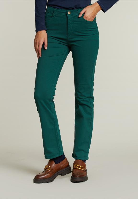 Pantalon long kaki 5 poches - Vert