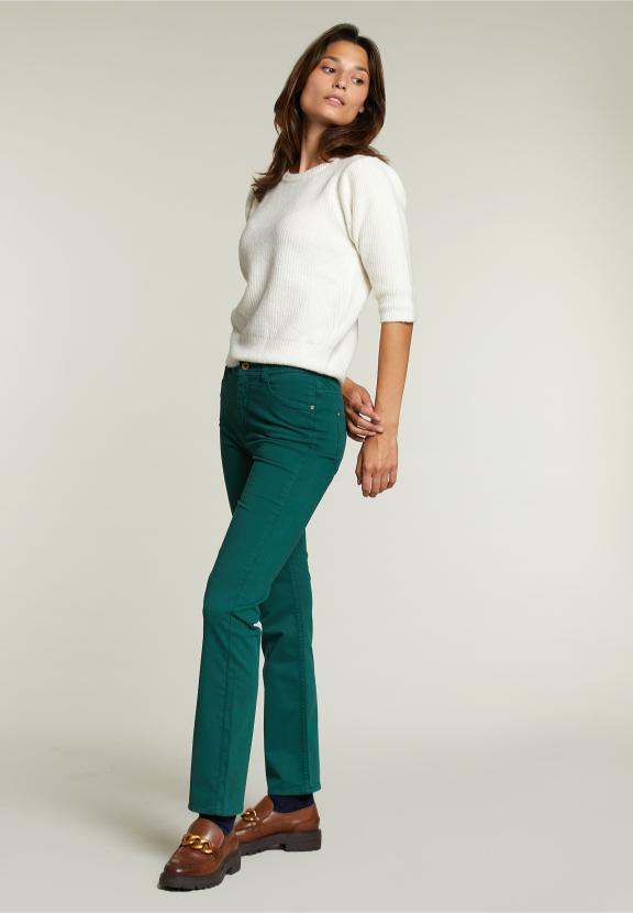 Pantalon long kaki 5 poches - Vert