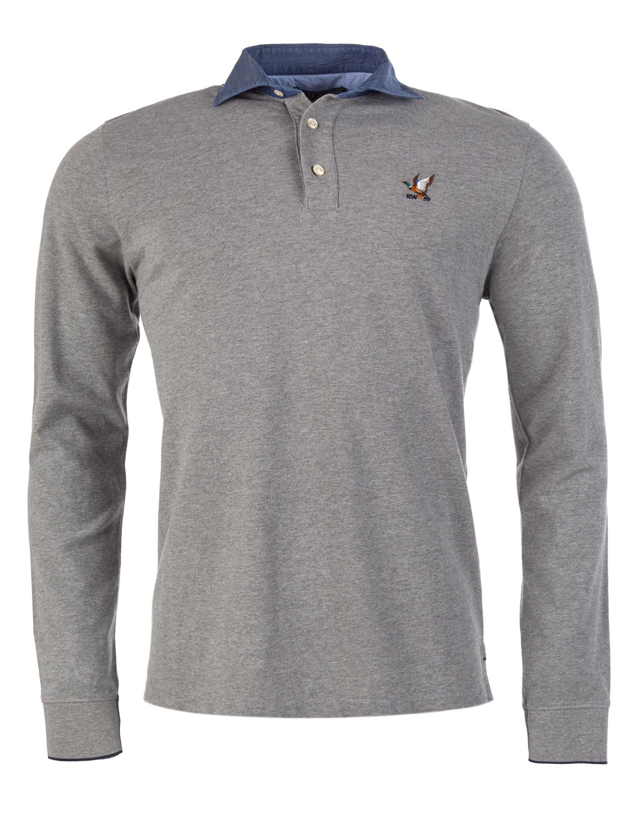 Homme Polo En Coton Sur Mesure De Couleur Grise