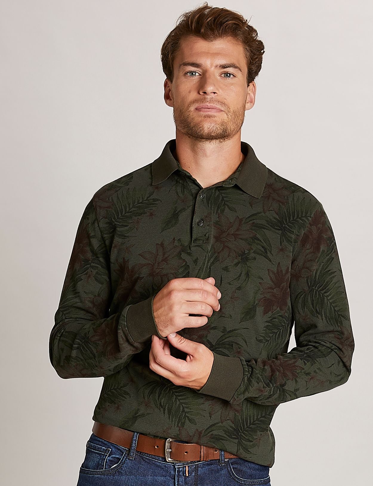 Homme Polo En Coton Sur Mesure De Couleur Verte