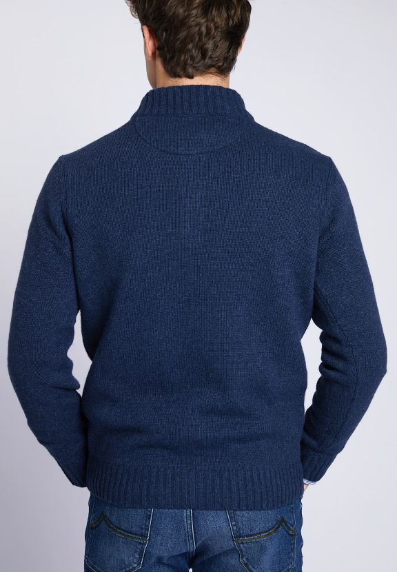 Homme Pull À Col Montant Sur Mesure